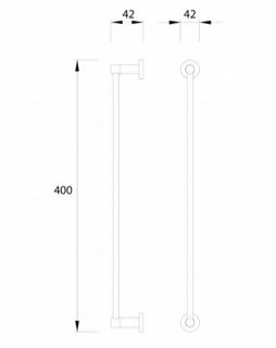 Полотенцедержатель Omnires Modern Project матовое золото MP60214GLB
